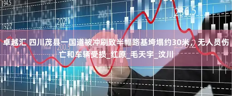 卓越汇 四川茂县一国道被冲刷致半幅路基垮塌约30米，无人员伤亡和车辆受损_红原_毛天宇_汶川