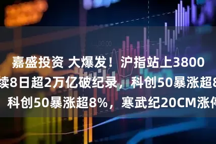 嘉盛投资 大爆发！沪指站上3800点，A股成交连续8日超2万亿破纪录，科创50暴涨超8%，寒武纪20CM涨停